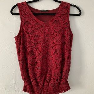 Burgundy top. Never worn before